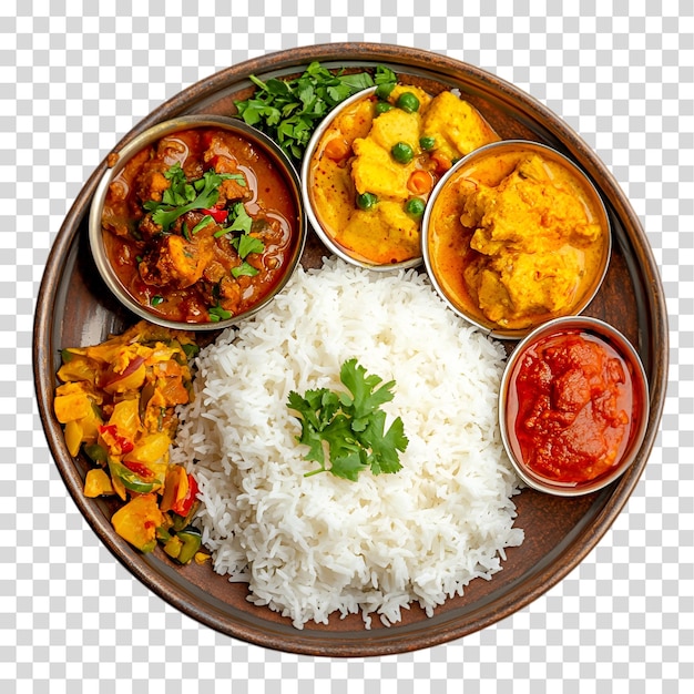 uma tigela de arroz com um lado de arroz e um lado de rice