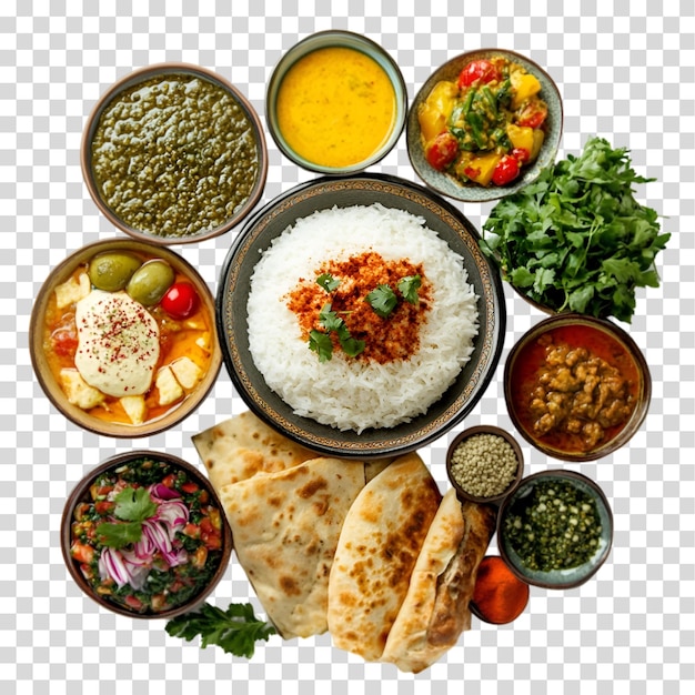 uma tigela de comida com arroz, arroz e legumes