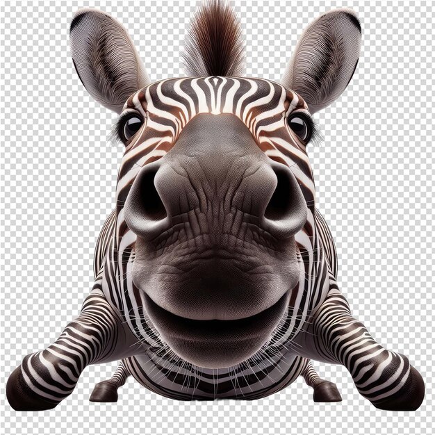 PSD uma zebra com uma zebra na cabeça e as palavras zebra na parte de trás