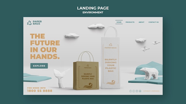 Umgebungs-landingpage