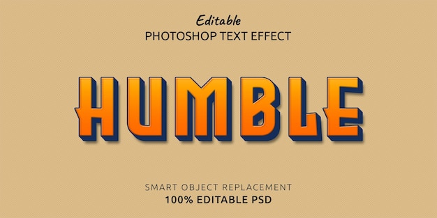 Umile effetto di testo di Photoshop