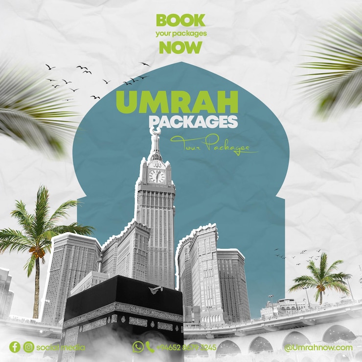 PSD umrah social media post template