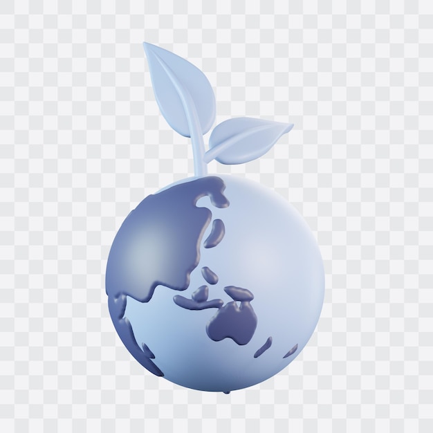 Umweltfreundliches 3D-Symbol