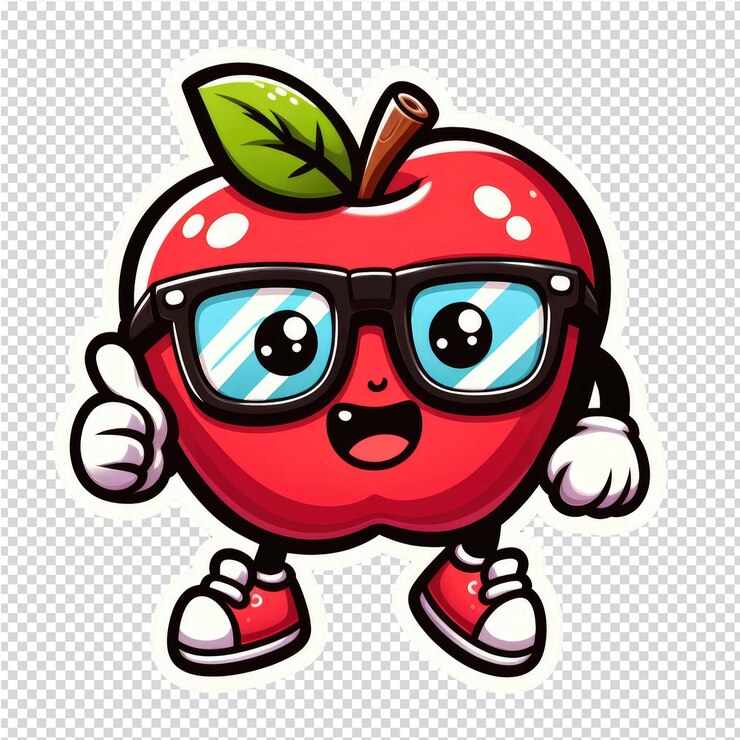 PSD un adesivo adorabile e carino.