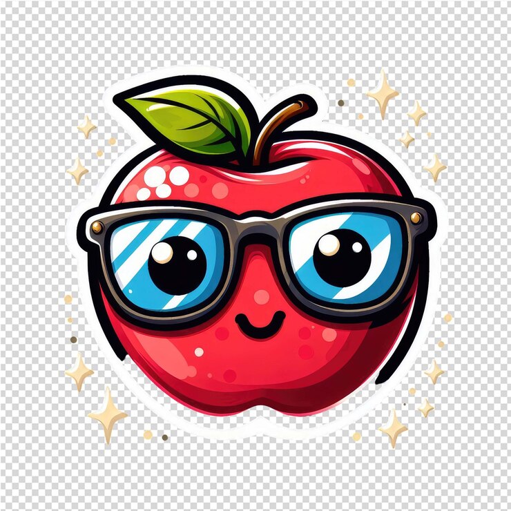 PSD un adesivo adorabile e carino.