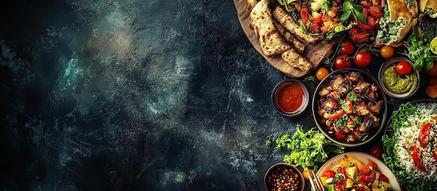 Un banchetto indiano: una deliziosa varietà di sapori