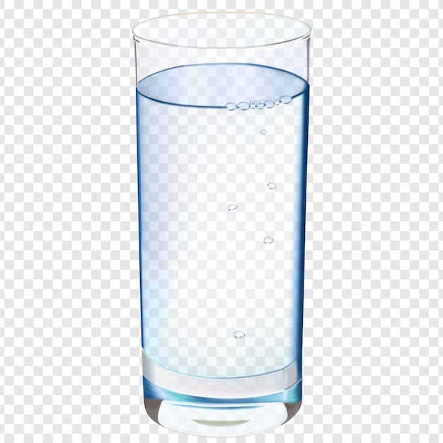 Un bicchiere d'acqua - bevanda rinfrescante e limpida