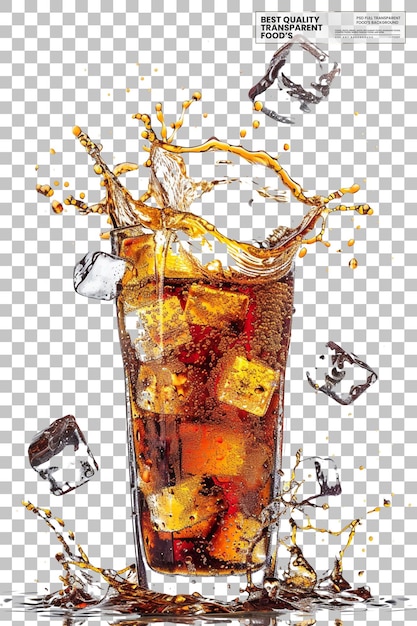 un bicchiere di birra con ghiaccio e cubetti di ghiaccio