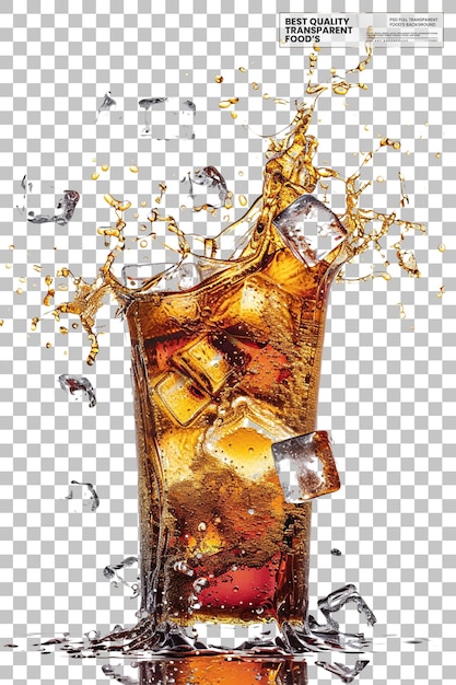 un bicchiere di birra con ghiaccio e ghiaccio su uno sfondo a scacchi