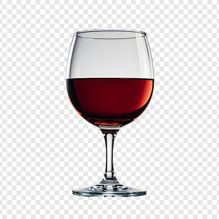 PSD un bicchiere di vino con un'etichetta che dice vino