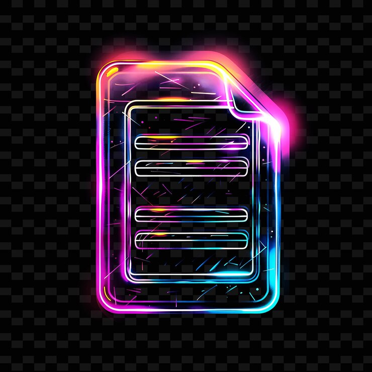 PSD un cartello al neon colorato che dice quote luminoso su uno sfondo scuro