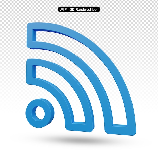 Un cartello Wi-Fi blu con un simbolo Wi-Fi su di esso.