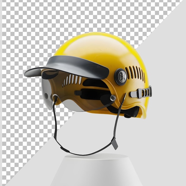 un casco giallo