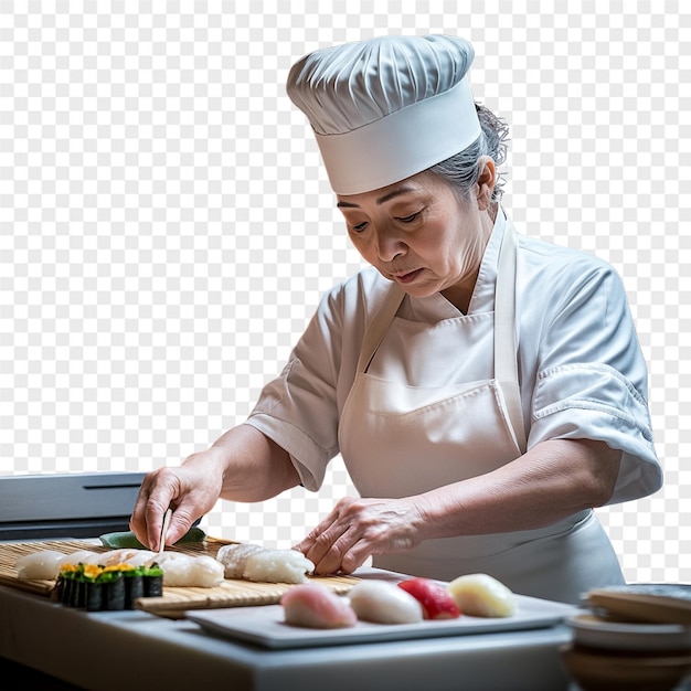 un chef che prepara il cibo davanti a uno schermo che dice "chef quot"