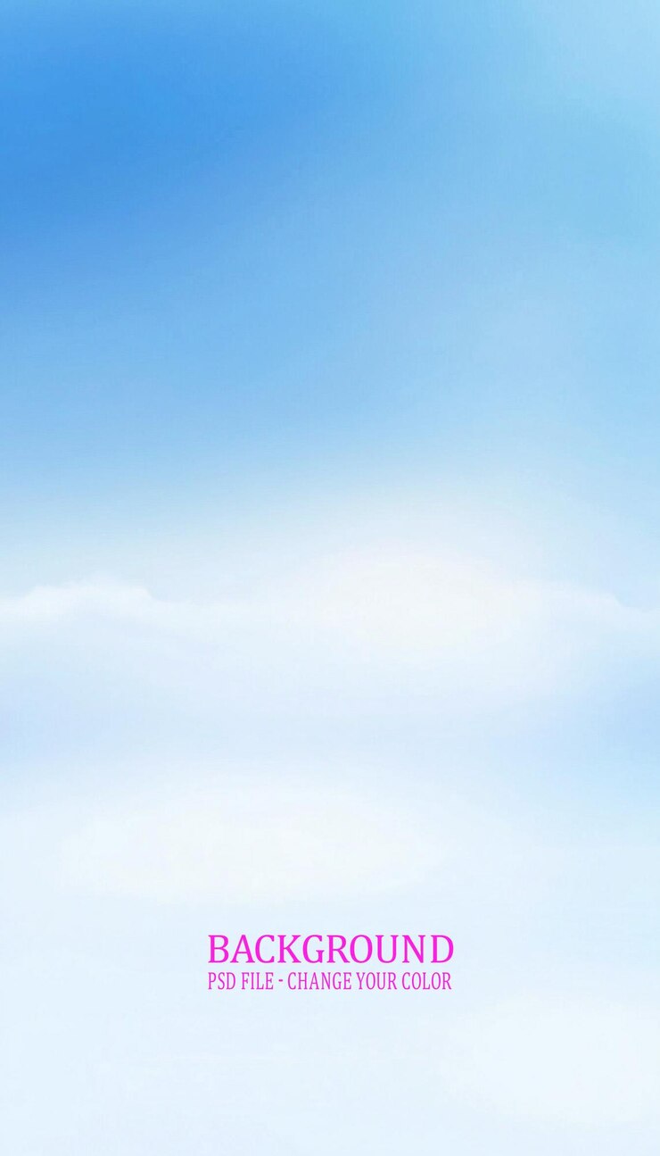 PSD un cielo blu con nuvole bianche e un cielo blu