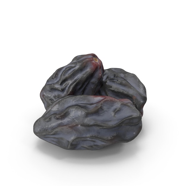 un ciottolo nero che è su uno sfondo bianco