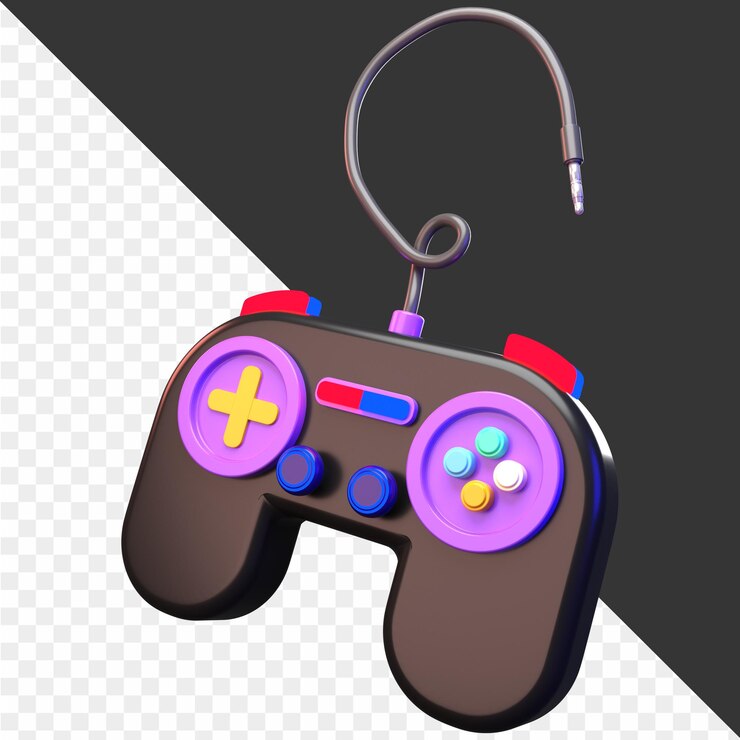 PSD un controller di gioco con il numero 3 su di esso