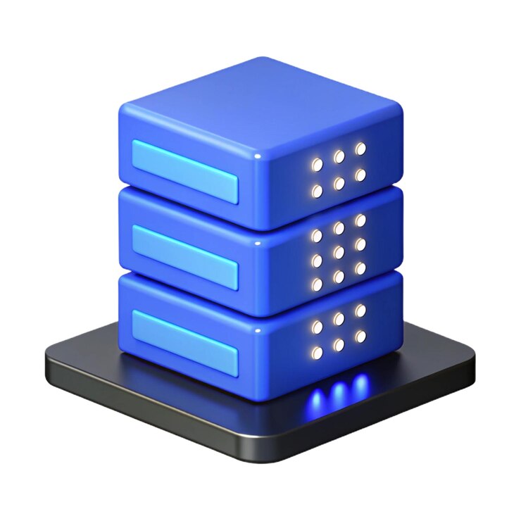 PSD un cubo blu con il numero 8 sopra