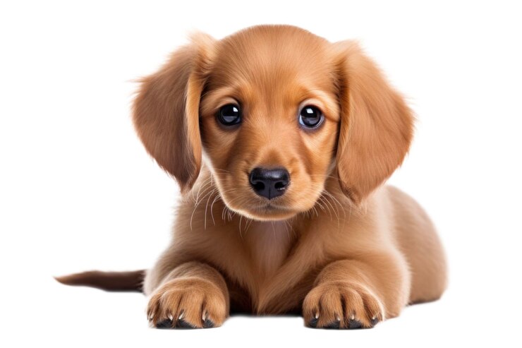 PSD un cucciolo carino isolato.