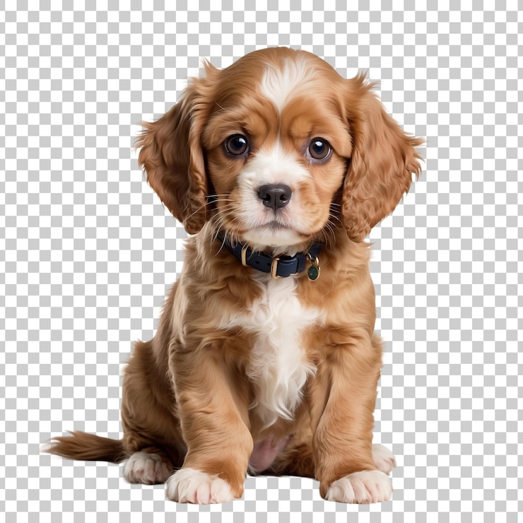 PSD un cucciolo con un'etichetta che dice cucciolo