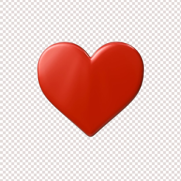 un cuore rosso con uno sfondo bianco con un cuore rossto su di esso