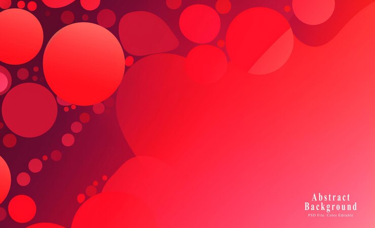 PSD un cuore rosso con uno sfondo rosso con le parole amore nell'angolo in basso a destra