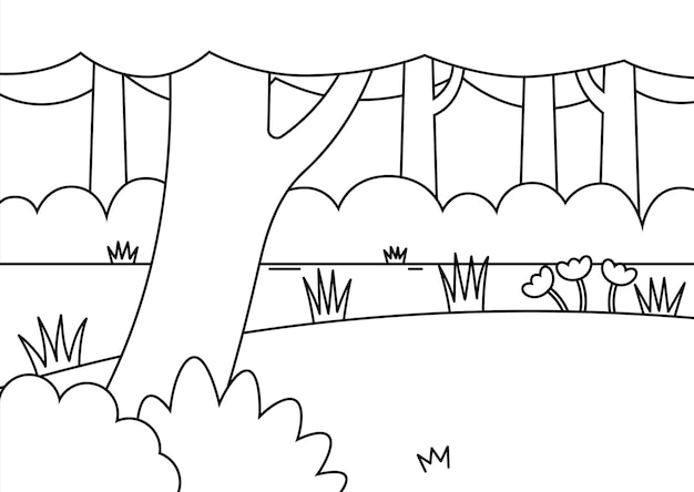 un disegno di un albero con una linea che dice " m m "