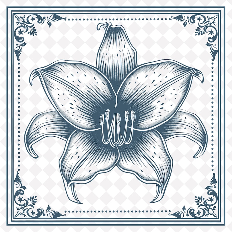 PSD un disegno di un fiore che dice ibisco