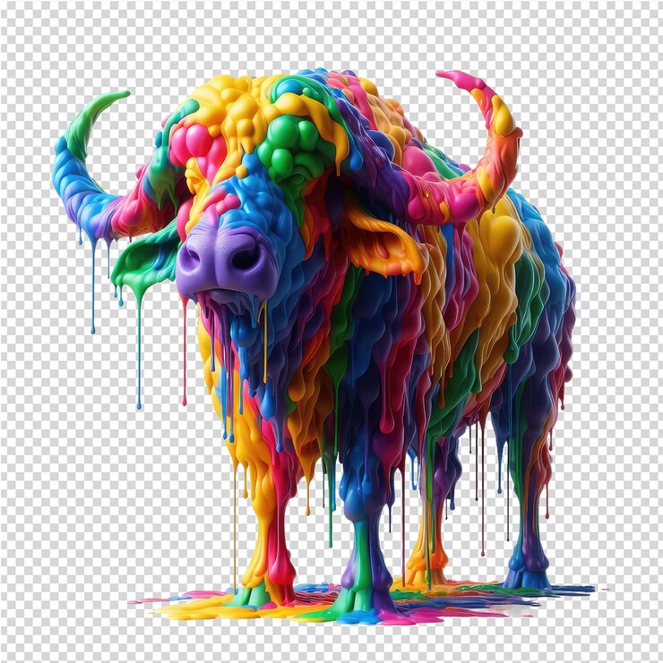 PSD un disegno di un toro con la parola " quote " su di esso