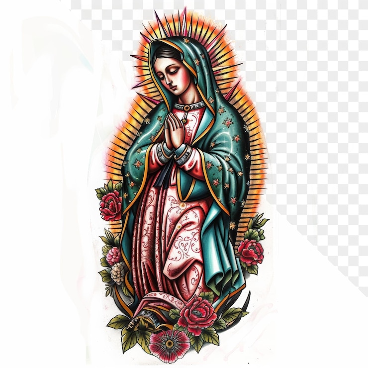 PSD un disegno di una donna con fiori e un'immagine di una donna