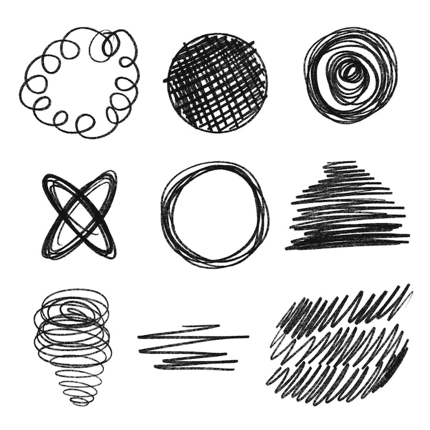 un disegno in bianco e nero di un cerchio e un cerchio con uno sfondo bianco