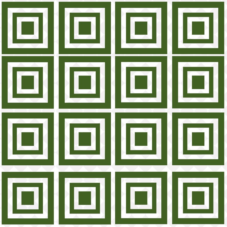 PSD un disegno verde e bianco con quadrati e quadrati