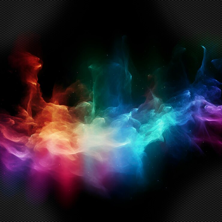 un effetto di fumo colorato