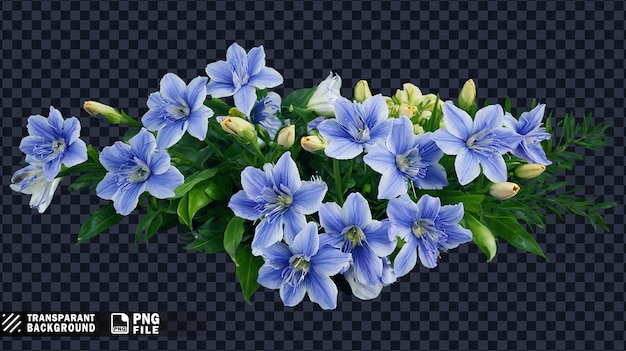 un fiore blu che è in vendita