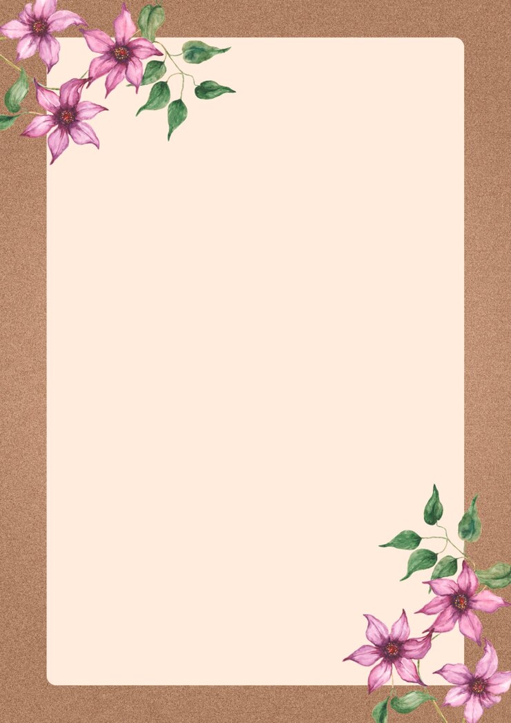 PSD un fiore rosa su uno sfondo marrone