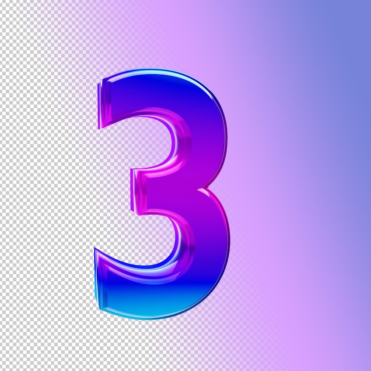 PSD un gradiente blu e viola numero 3