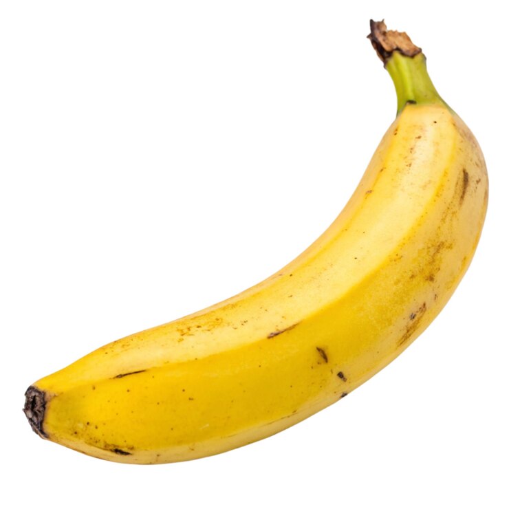 PSD un grappolo di banane gialle su uno sfondo trasparente