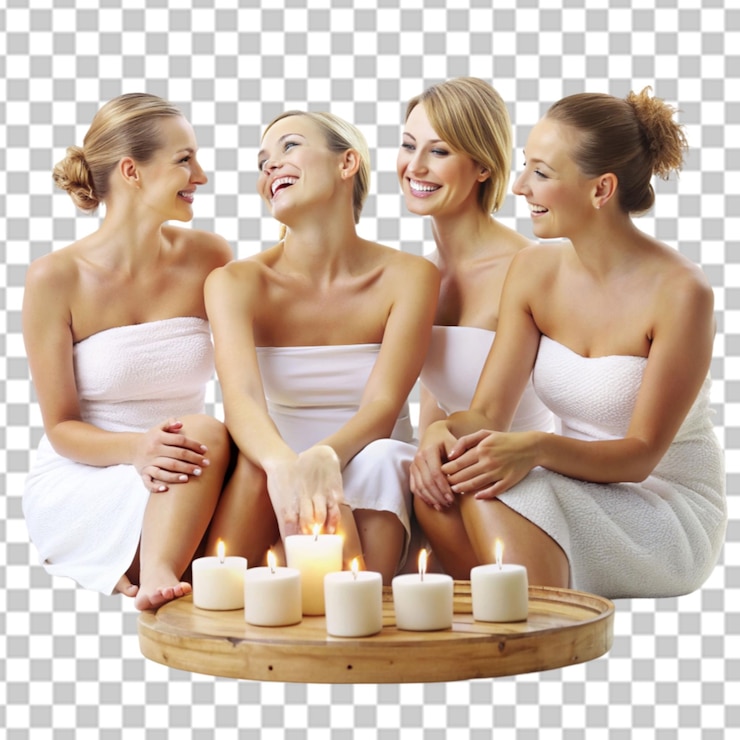 PSD un gruppo di belle giovani donne