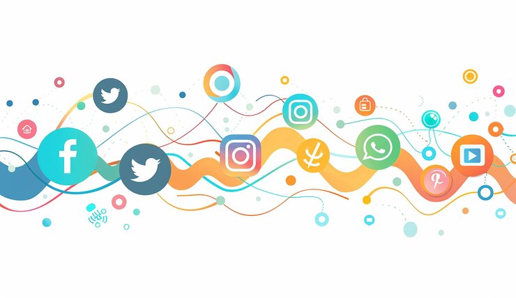 PSD un'illustrazione artistica digitale di un'icona digitale con il logo