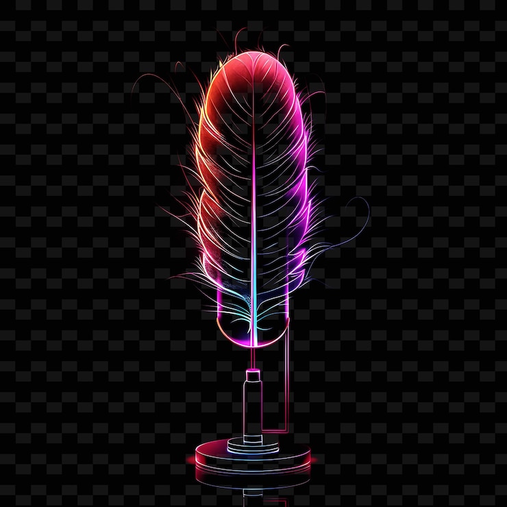 PSD un'illustrazione colorata di una lampada di lava con un colore viola e blu