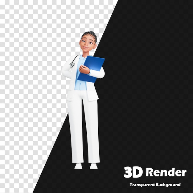 un'immagine 3D di una persona in abito bianco con le parole 3D 3D