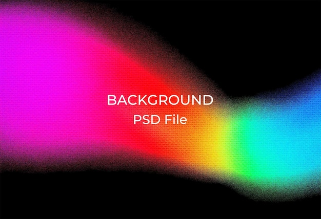 un'immagine colorata di un arcobaleno con le parole retroilluminate su di esso