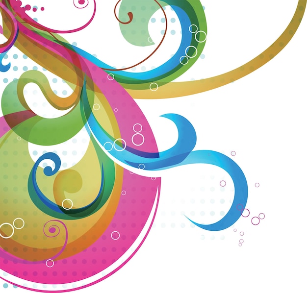 un'immagine colorata di un cerchio con un vortice colorato