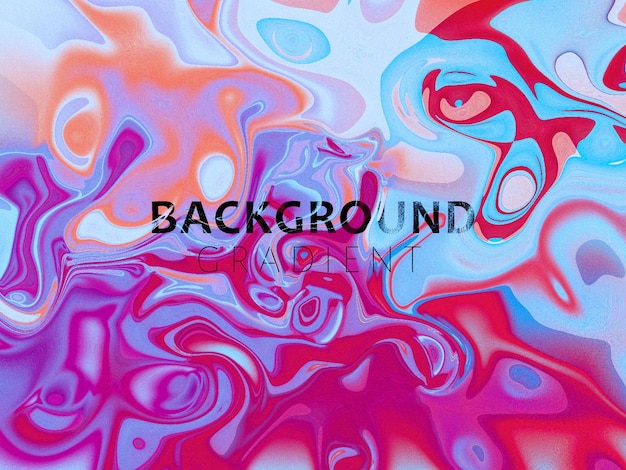 Un'immagine colorata di un marmo liquido