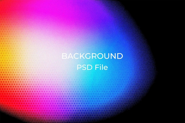 un'immagine colorata di uno schermo di computer con le parole retroilluminate su di esso