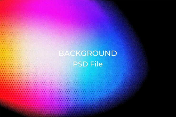 PSD un'immagine colorata di uno schermo di computer con le parole retroilluminate su di esso
