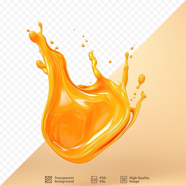 un'immagine di succo d'arancia con le parole "arancia" sopra.