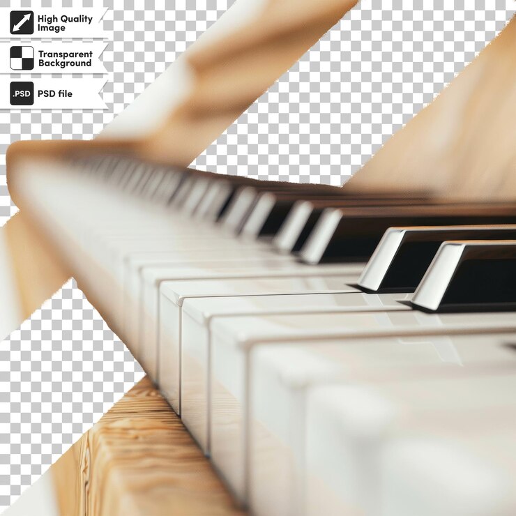 PSD un'immagine di un pianoforte con la parola pianoforte su di esso