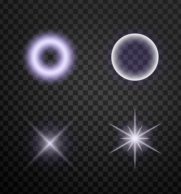 un insieme di luci di diversi colori con una stella in cima