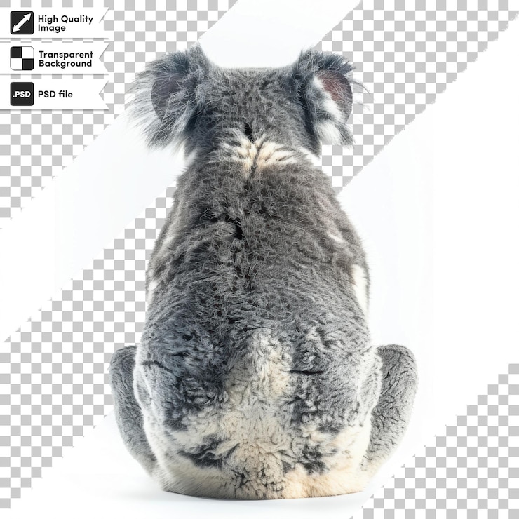 PSD un koala con un'immagine di un koala su di esso